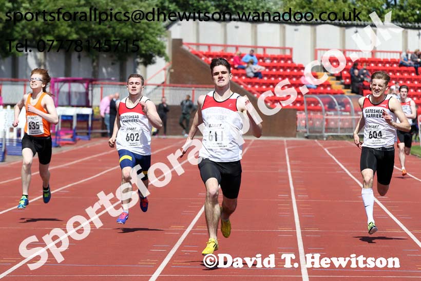 Mens under-20s, North East Track and Field Champs., Gateshead. Photo: David T. Hewitson/Sports for All Pics